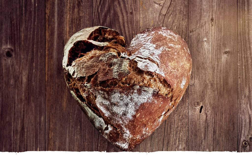 Brot in Herzform
